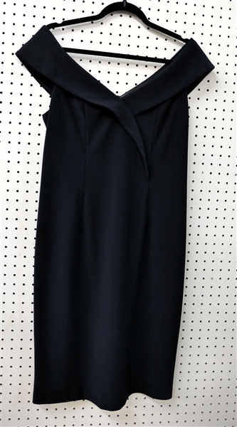 Joseph Ribkoff Navy Off the Shoulder Dress - Size 12 - Brand New with Tags - $209.95 Original Retail 