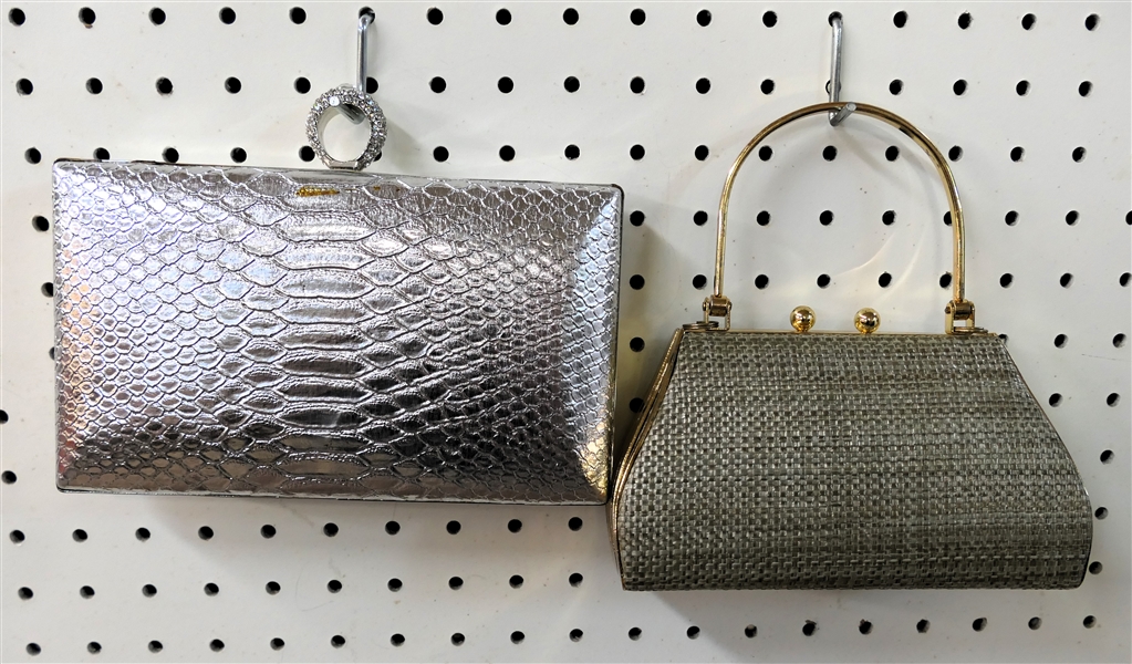 2 Evening Bags - Silver and Gold