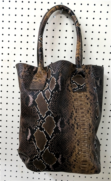 Faux Snake Tote Bag