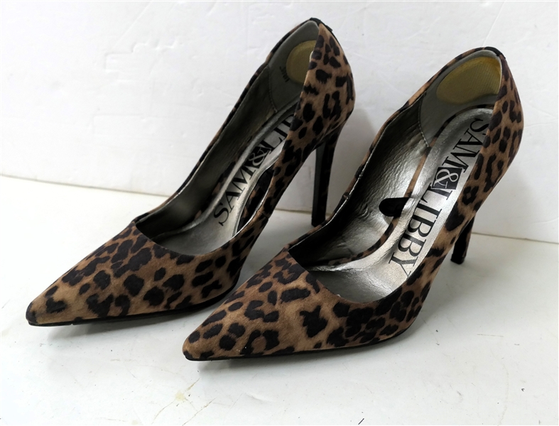 Sam & Libby Leopard Pumps - Size 9