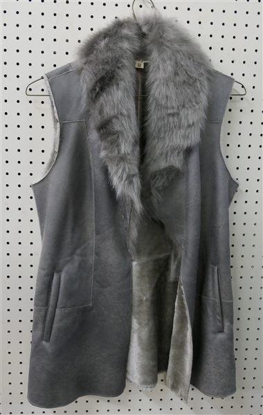 Tribal Jeans Faux Fur Vest - Size Medium 