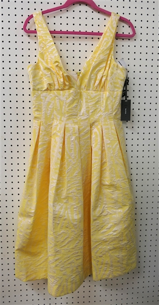 Yellow and White Vera Wang Dress - New with Tags- Size 8