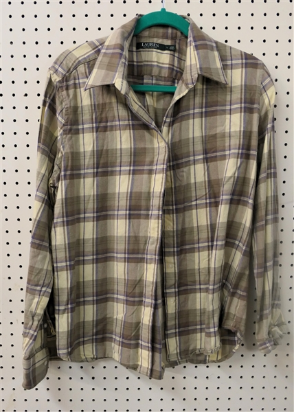 Lauren Ralph Lauren Flannel Shirt - Size Large 