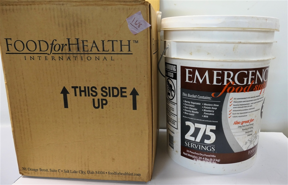 Food for Health International - Emergency Food Supply - 275 Servings - New Never Opened - Good for 20 Years -With Outer Box Manufactured 2010