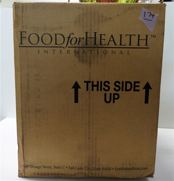 Food for Health International - Emergency Food Supply - 275 Servings - New Never Opened - Good for 20 Years -With Outer Box Manufactured 2009