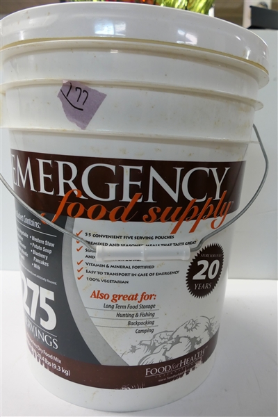 Food for Health International - Emergency Food Supply - 275 Servings - New Never Opened - Good for 20 Years - Manufactured 2010