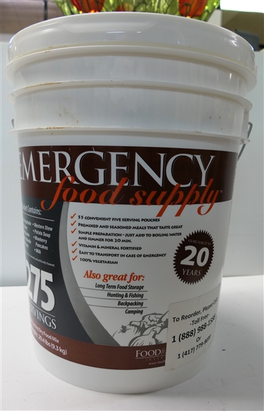 Food for Health International - Emergency Food Supply - 275 Servings - New Never Opened - Good for 20 Years - Manufactured 2009