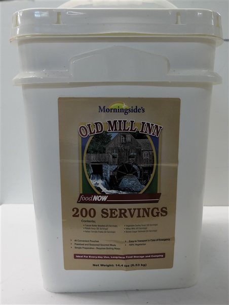 Morningsides Old Mill Inn - Food Now - 200 Servings Emergency Food - New Never Opened