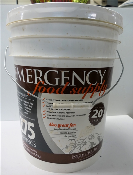 Food for Health International - Emergency Food Supply - 275 Servings - New Never Opened - Good for 20 Years - Manufactured 2010