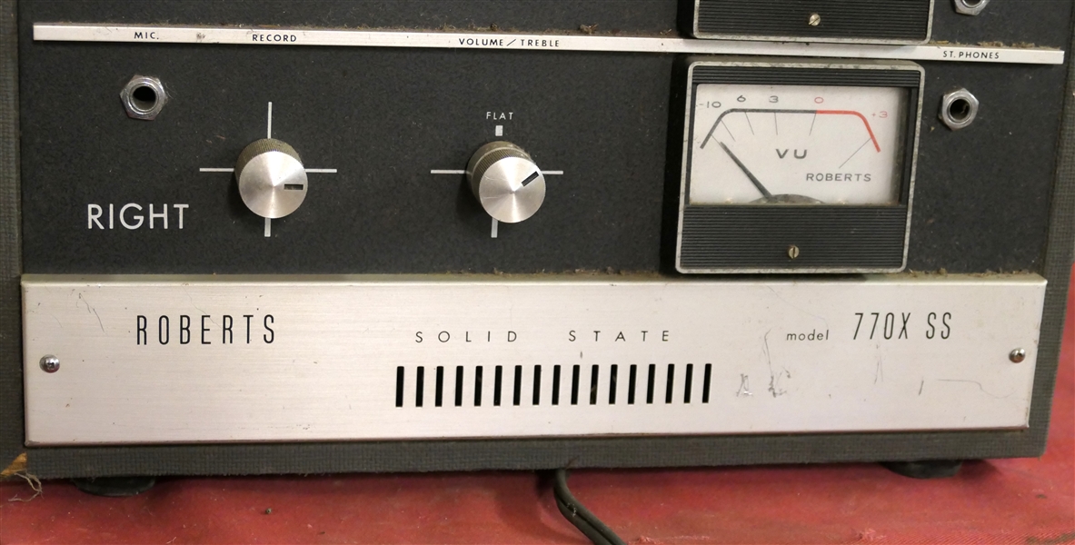 Roberts Solid State Model 770X SS Reel to Reel Tape Recorder - Appears to Be in Working Condition 