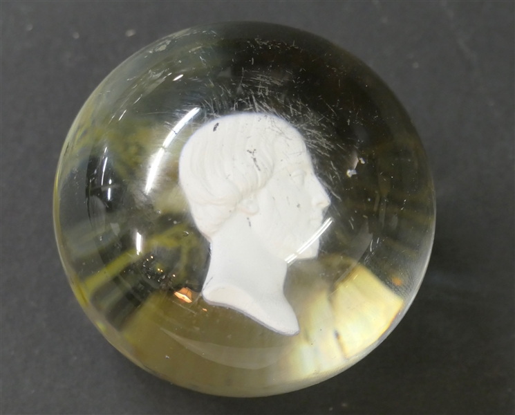 Sulphide Paperweight - Measures 1 1/2" Tall 2" Across