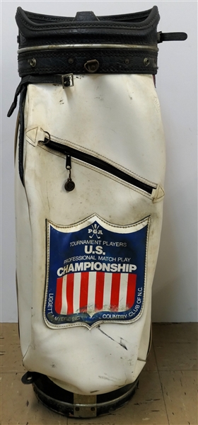 PGA Tournament Players U.S. Professional Match Play Championship - Liggett & Myers Country Club of NC - Dunlop Golf Bag - Needs Cleaning 