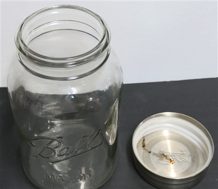 Ball Mason Storage Jar with Lid - Measures 11 1/4 Tall 