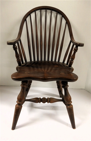 Colonial Reproductions - Childs Windsor Chair by Frederick Duckloe & Bros - Portland PA - Chair Measures 20 1/4" Tall 10" by 8" 