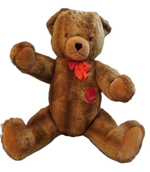 Huge "The Hermann Original Teddy" Store Display Jointed Teddy Bear - Original Plastic Badge on Front and Tag on Arm - Bear Measures 5 Feet Tall 