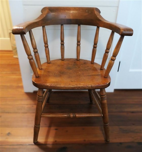 Famous Reproductions of Old New England Furniture - Plank Bottom Railroad Chair