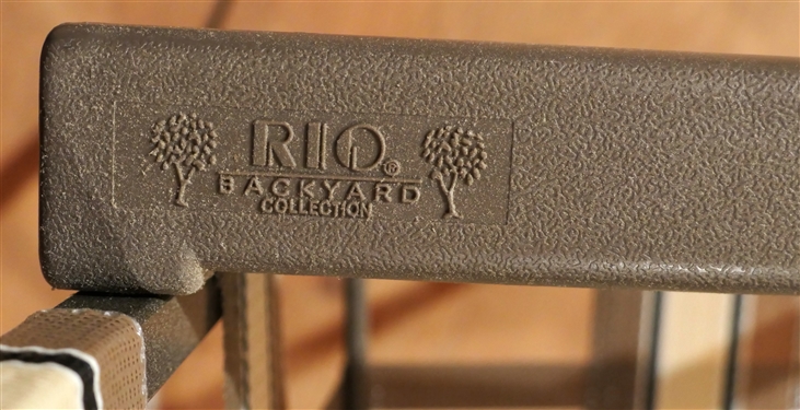 2 - Rio Back Yard Collection Folding Chairs - Webbed Back and Seats - 