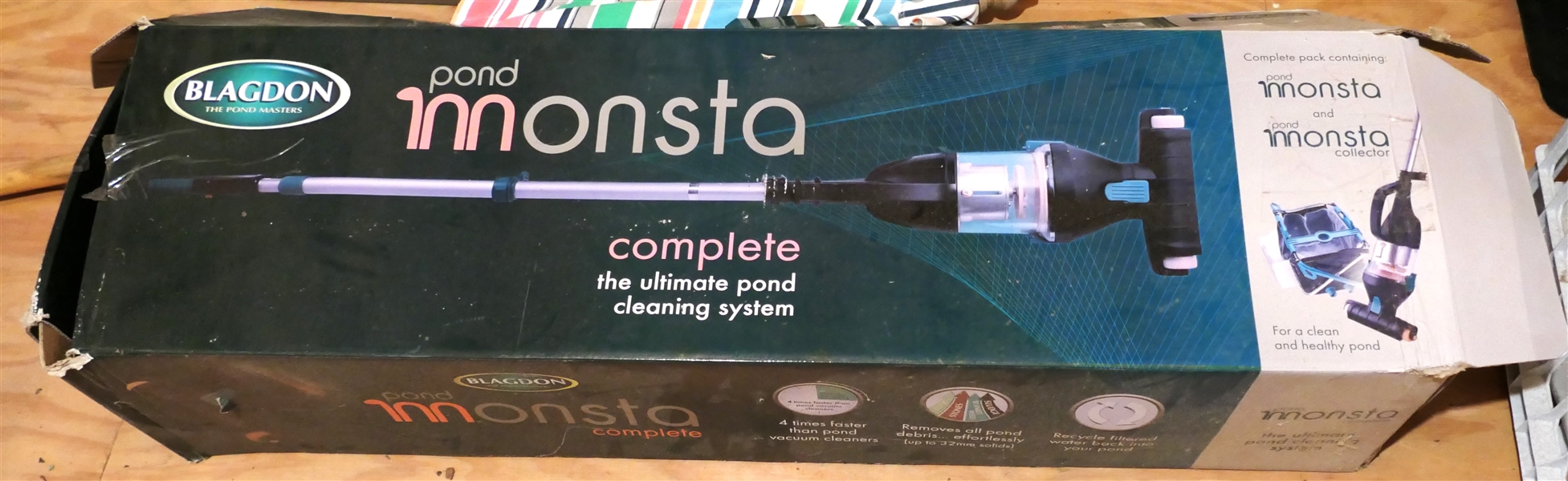 Blagdon "Pond Monsta" and "Pond Monsta Collector" Complete Pond Cleaning System - In Original Box - Like New