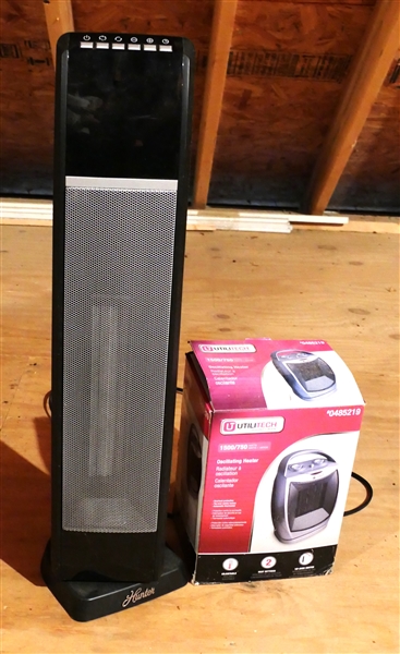 Utilitech Heater Oscillating Heater and Hunter Oscillating Tower Fan 