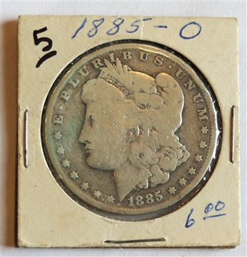 1885 O Morgan Silver Dollar 