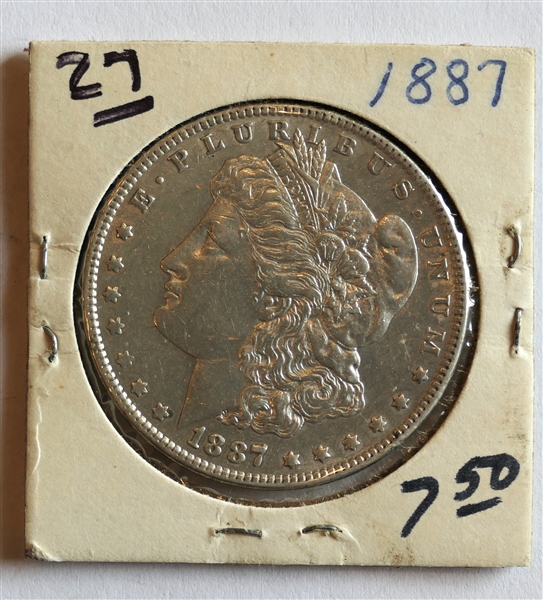 1887 Morgan Silver Dollar