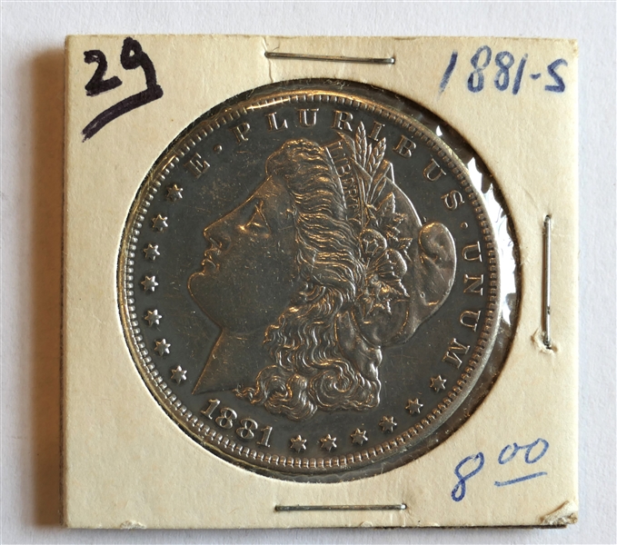 1881 S Morgan Silver Dollar