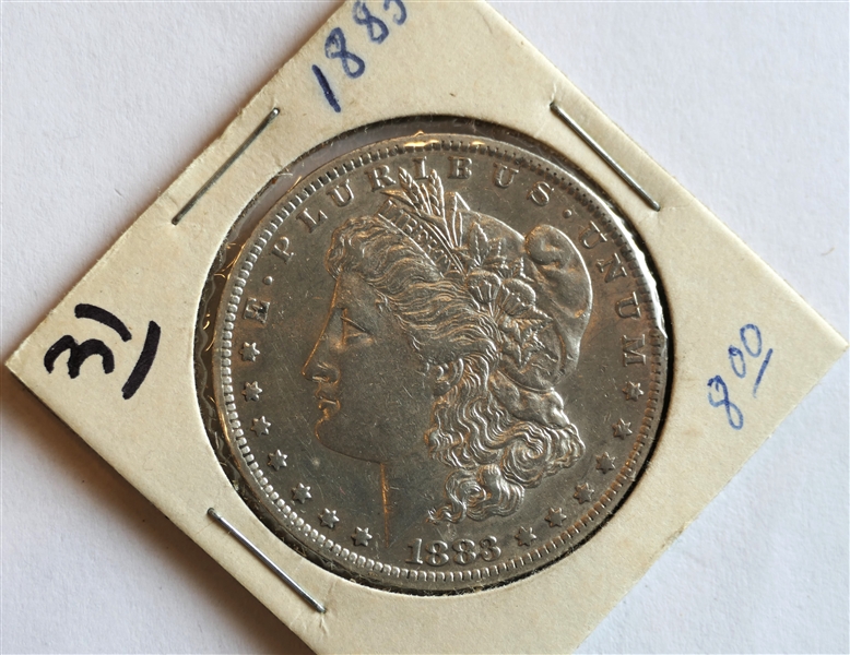 1883 O Morgan Silver Dollar