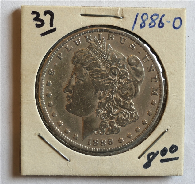 1886 O Morgan Silver Dollar