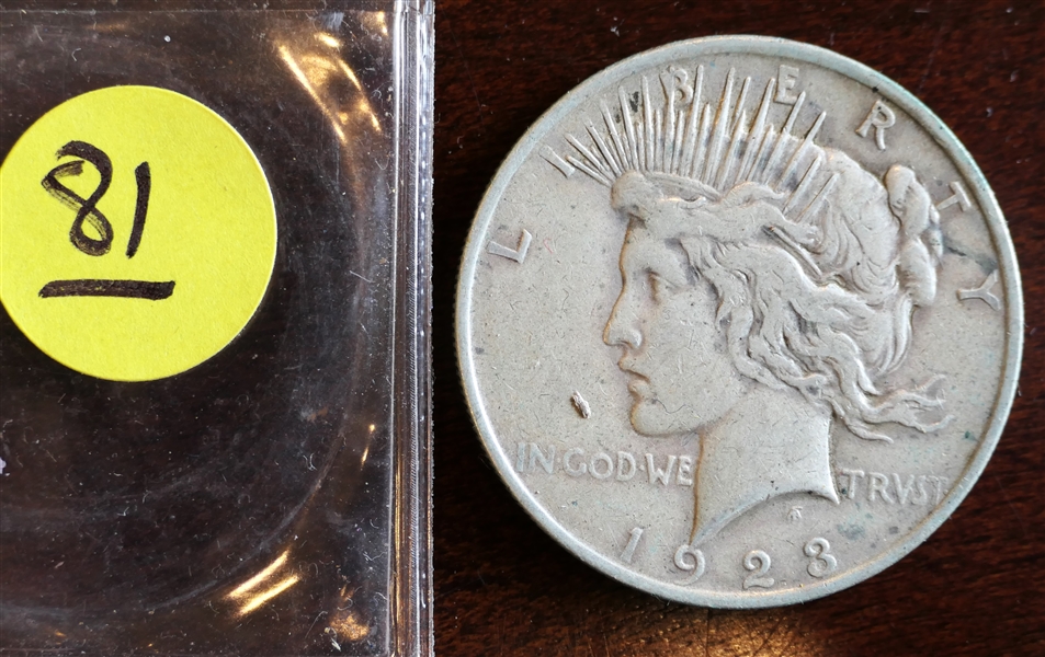 1923 Peace Silver Dollar