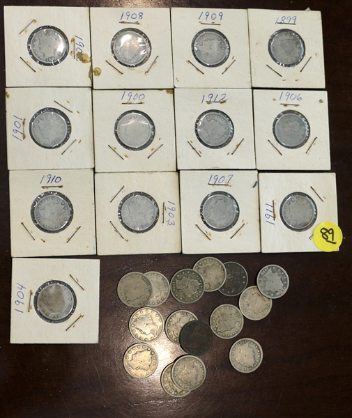 28- United States "V" Nickels 