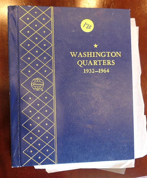 Washington Quarters - 1932 - 1964 - Collectors Folder with 77 Silver Quarters 