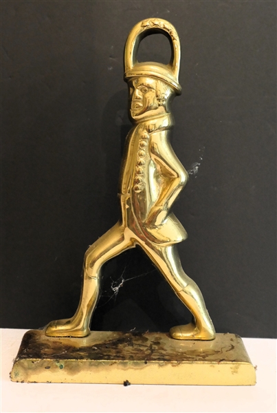 Virginia Metalcrafters Brass Marching Soldier Door Stop - Number 18 - 65 - Measures 12" Tall 