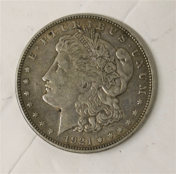 1921 D Morgan Silver Dollar 