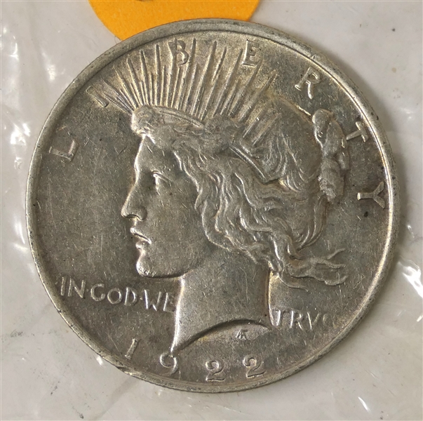 1922 Peace Silver Dollar