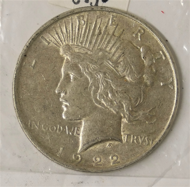 1922 Peace Silver Dollar