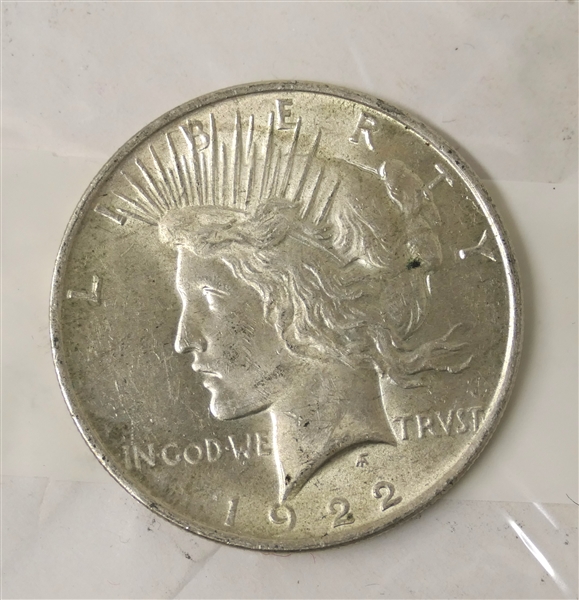 1922  Peace Silver Dollar 