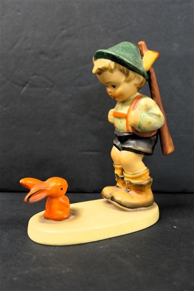 "Sensitive Hunter" Hummel Figure - Stylized Bee Mark - Measures 4 3/4" Tall 