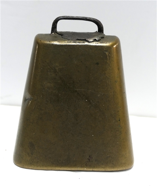 Brass Cow Bell - Measures 4 1/2" tall 4" by 3"