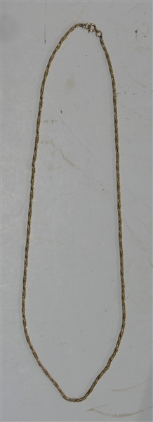 14kt Yellow Gold Necklace - Measures 18" Weighs 4.4 Grams