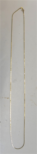 14kt Yellow Gold Necklace - Measures 29" - Weighs 9.8 Grams 