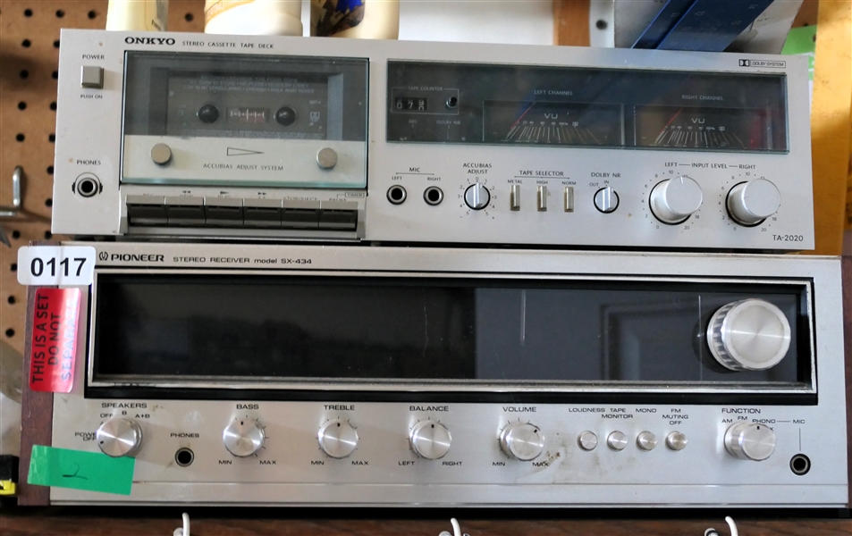 Onkyo Tape Deck, Pioneer Stereo Receiver