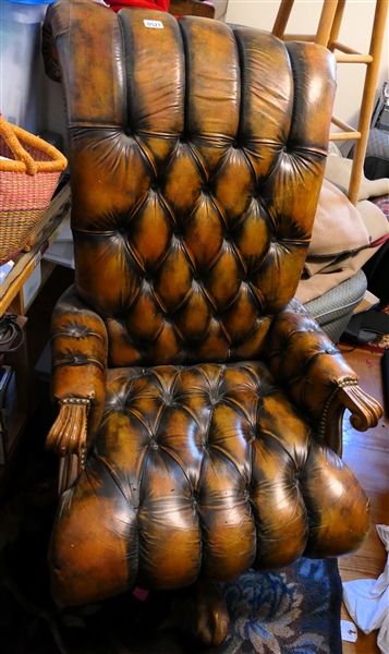 Nice Leather Tufted Desk Chair