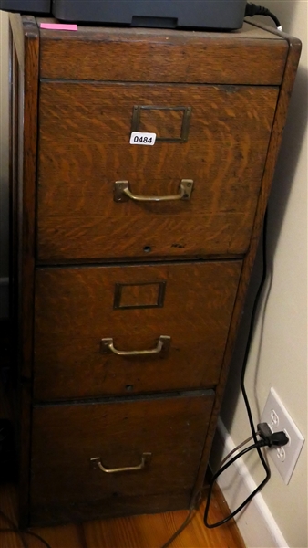 Antique Oak Filing Cabinet