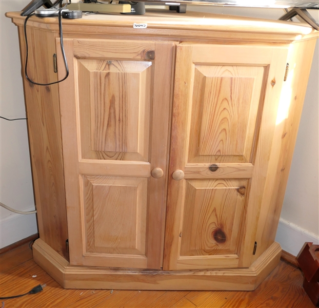 Pine Corner Cabinet