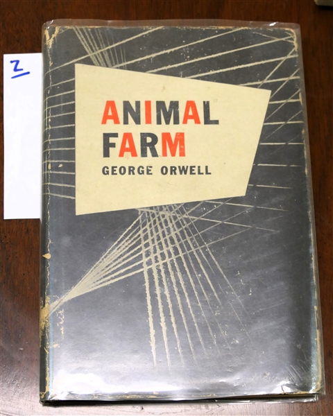 "Animal Farm" by George Orwell - First American Edition - Hardcover Book with Dust Jacket 