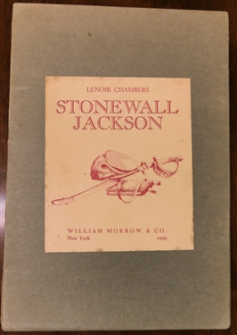 "Lenoir Chambers - Stonewall Jackson" - William Morrow & Co. - New York 1959 - Volume One and Volume Two - Hardcover in Protective Box - Second Printing 1959 