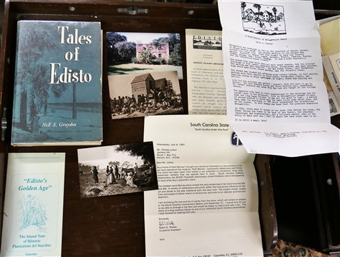 "Tales of Edisto" by Nell S. Graydon 1955 Hardcover Book with Dust Jacket and Accompanying Information, Photos, and Letters