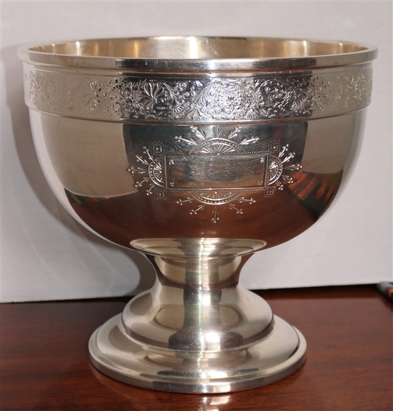 Middleton Quadruple Plate Punch Bowl - Hand Chased Decoration - Number 2029 - Bowl Measures 8 1/2" Tall 9 1/2" Across Top 