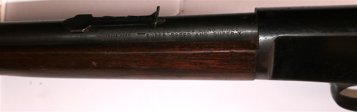 Winchester Model 63 - .22 Long Rifle - Super Speed and Super - X - Serial Number 112556A