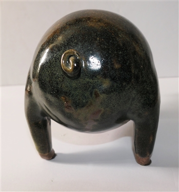 Jugtown Pottery Pig Sculpture by Travis Owen 2003 - North Carolina Potter - Pig Measures 5 tall 8 Tail to Snout 
